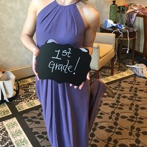 Banana Republic lavender bridesmaid dress